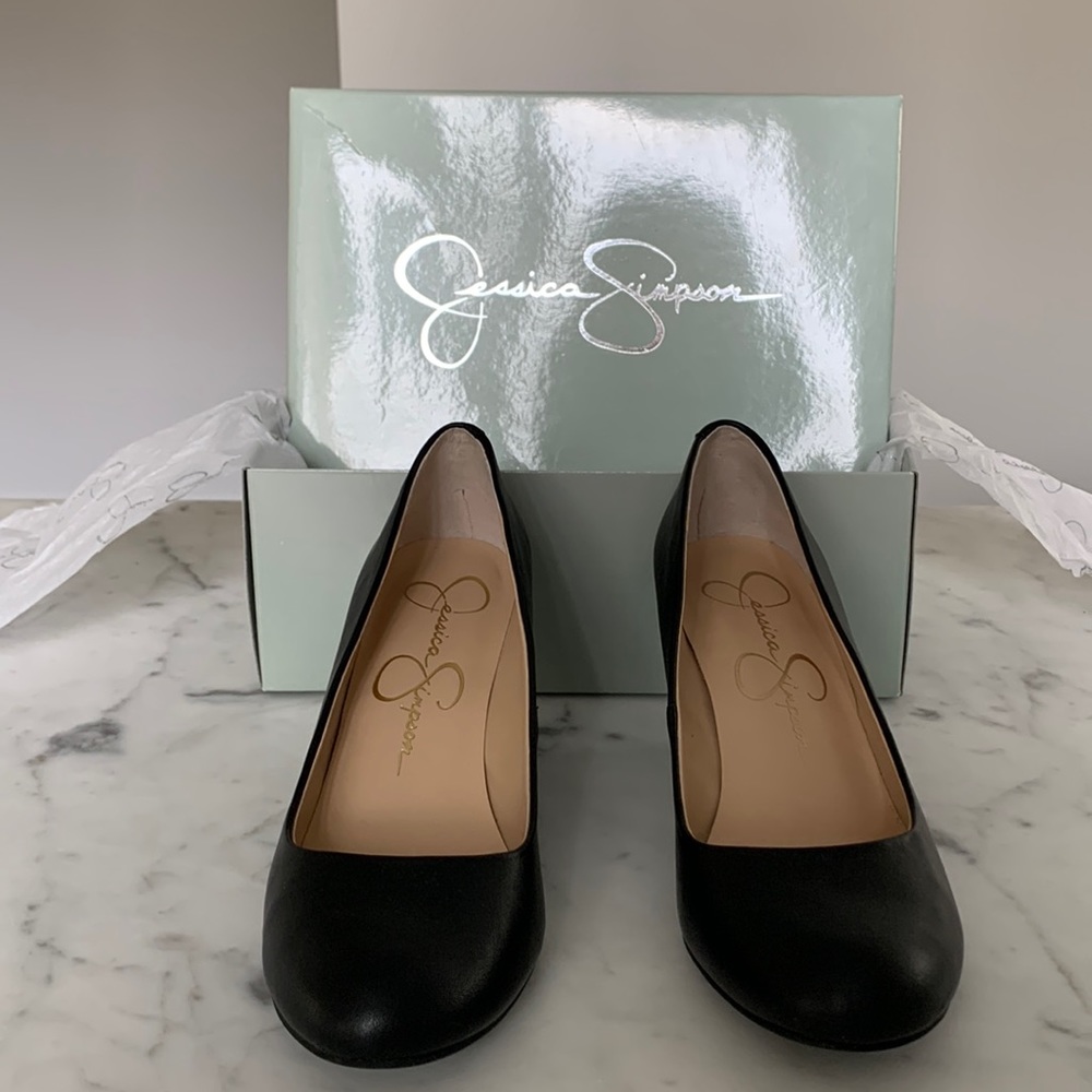 Jessica Simpson Sampson Black Wedge Size 7